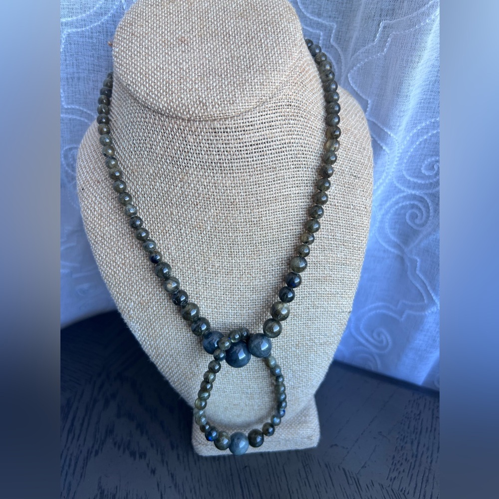 Labradorite necklace set